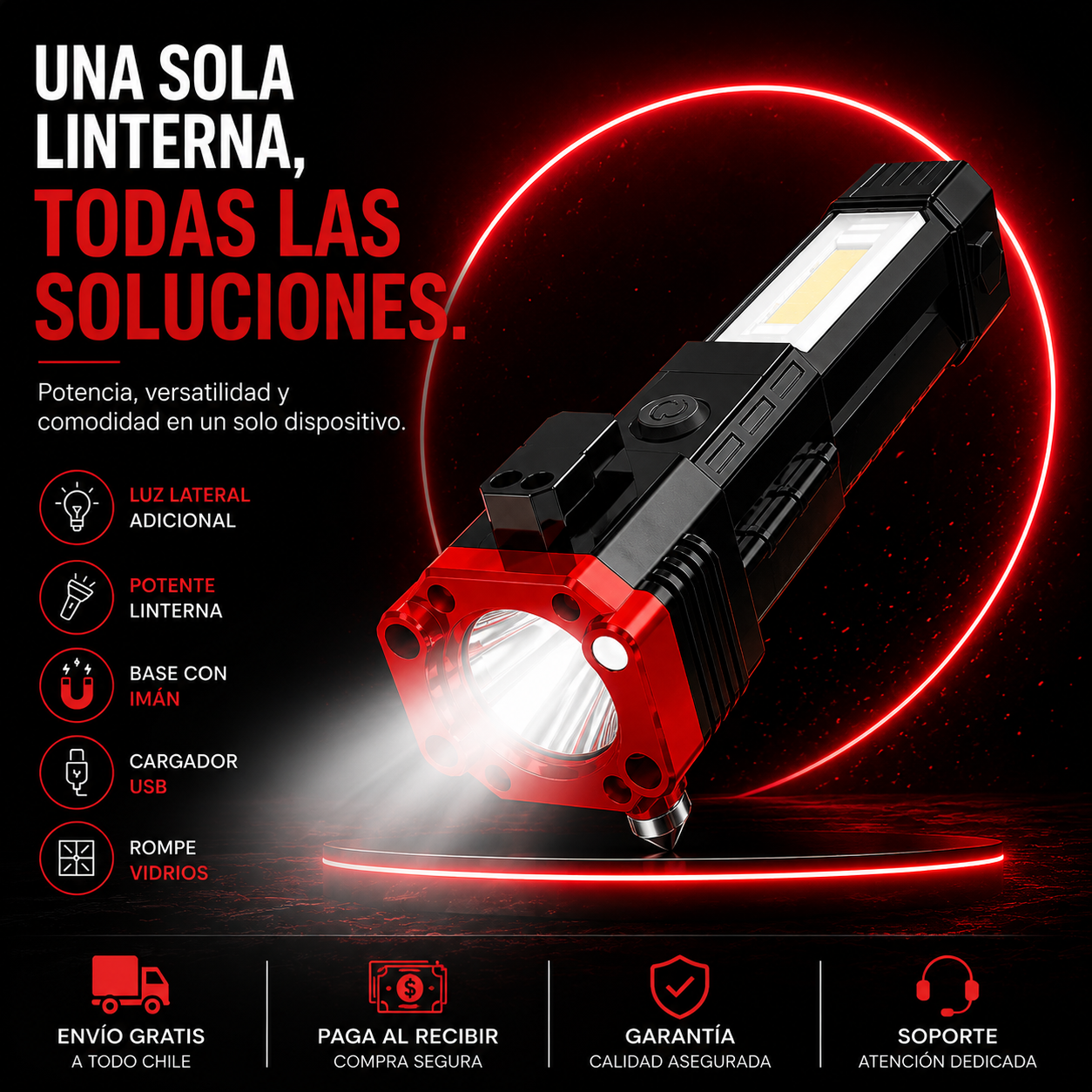UNA SOLA LINTERNA, TODAS LAS SOLUCIONES.